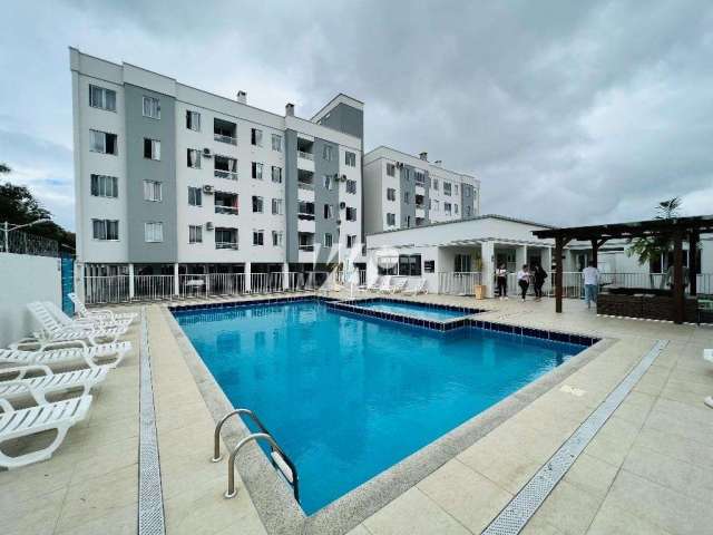 Apartamento com 3 quartos à venda na Rua Tomé de Souza, 66, Barra do Aririú, Palhoça, 66 m2 por R$ 232.000
