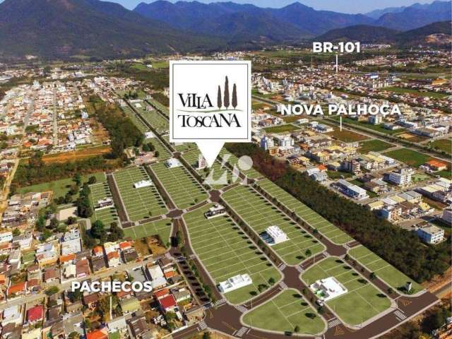 Terreno à venda na Rua Orlando João da Rosa, Nova Palhoça, Palhoça, 206 m2 por R$ 223.400