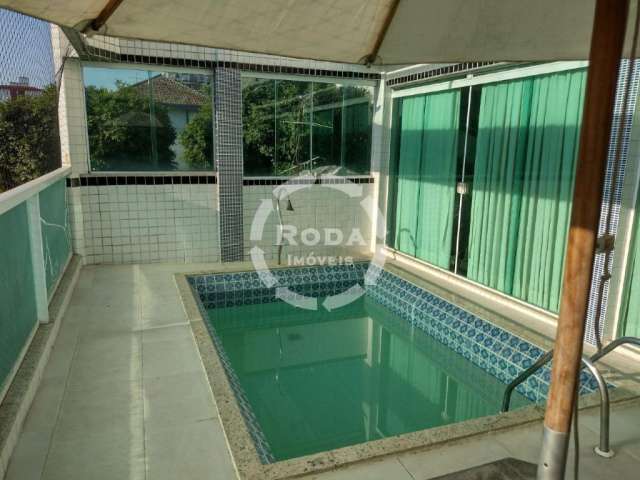 Casa quadriplex com piscina e elevador a venda em santos no embaré