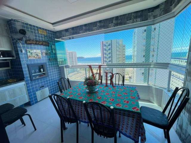 Apartamento com 3 dormitórios com Vista Mar à venda, 100 m² por R$ 749.000 - Vila Guilhermina - Praia Grande/SP