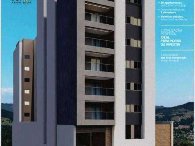 Apartamento com 2 dormitórios à venda, 55 m² por R$ 467.325 - Santa Catarina