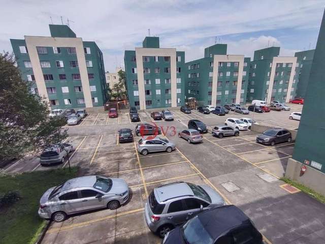 Apartamento com 40 metros quadrados sala, cozinha, 2 dormitórios, banheiro e 1 vaga de garagem