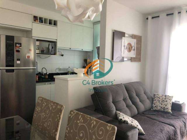 Apartamento com 3 dormitórios à venda, 58 m² por R$ 370.000,00 - Jardim Las Vegas - Guarulhos/SP