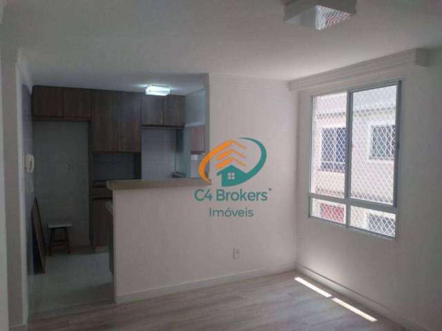 Apartamento com 2 dormitórios, 42 m² - venda por R$ 245.000,00 ou aluguel por R$ 1.550,00/mês - Vila Alzira - Guarulhos/SP