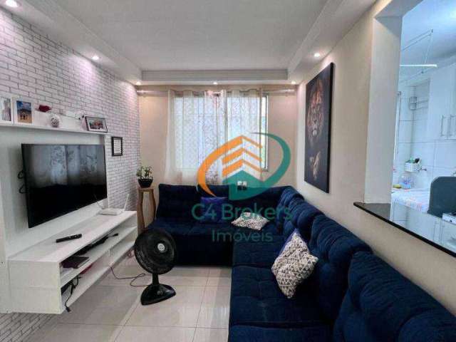 Apartamento com 2 dormitórios à venda, 47 m² por R$ 185.000,00 - Água Chata - Guarulhos/SP