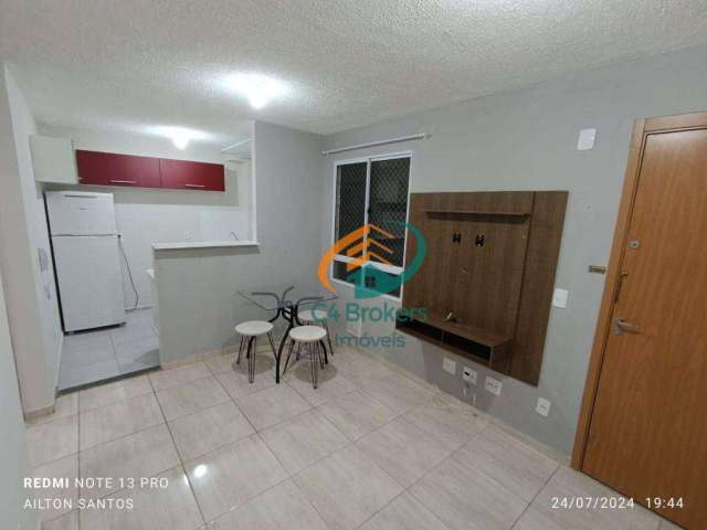 Apartamento com 2 dormitórios para alugar, 45 m² por R$ 1.770,00/mês - Jardim Nova Cidade - Guarulhos/SP