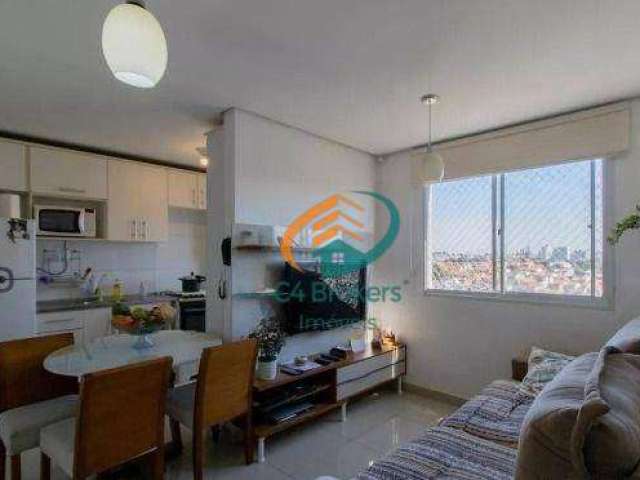 Apartamento com 2 dormitórios à venda, 43 m² por R$ 265.000,00 - Jardim Cocaia - Guarulhos/SP