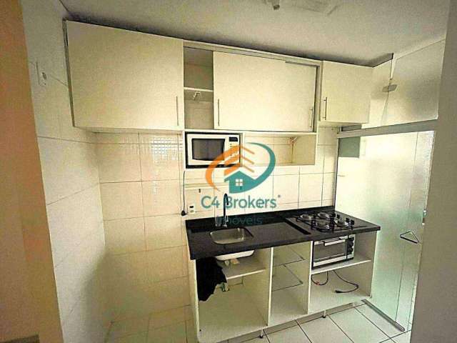 Apartamento com 2 dormitórios para alugar, 45 m² por R$ 2.478,00/mês - Ponte Grande - Guarulhos/SP