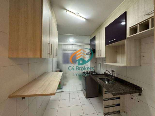 Apartamento com 2 dormitórios para alugar, 58 m² por R$ 3.210,00/mês - Jardim Flor da Montanha - Guarulhos/SP