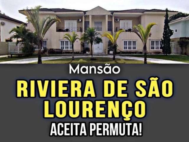 EXCELENTE Mansão para Venda, Cond. Riviera no bairro São Lourenço, localizado na cidade de Bertioga / SP.