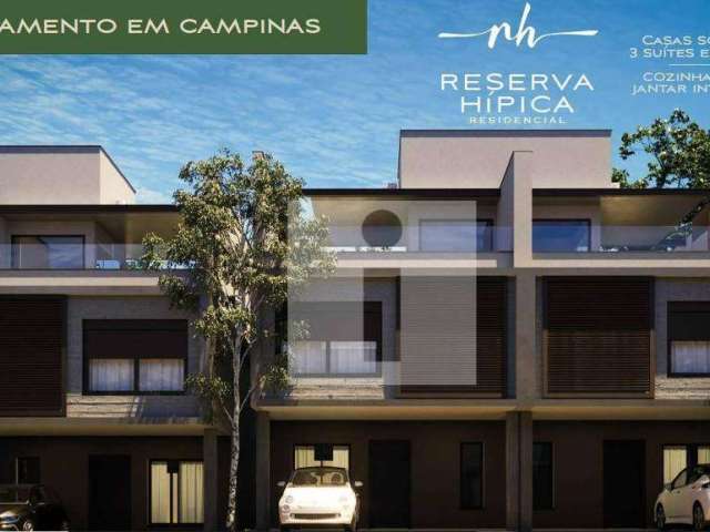 Casa na Hípica com 3 suítes à venda, 180 m² por R$ 1.585.700 - Jardim das Palmeiras - Campinas/SP