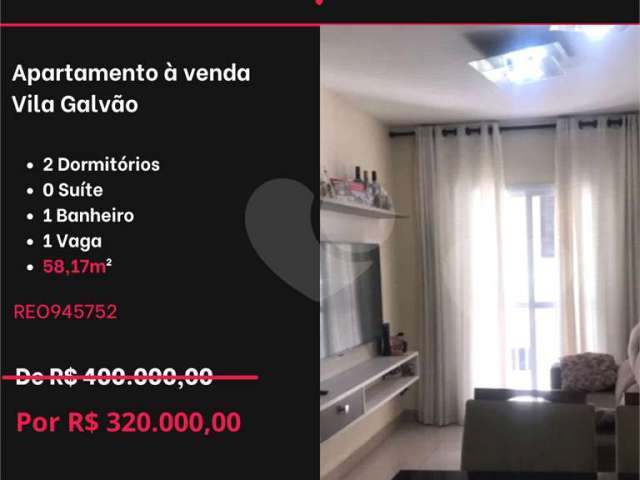 Apartamento com 2 quartos à venda em Vila Galvão - SP