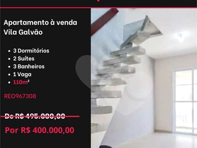 Apartamento com 3 quartos à venda em Vila Galvão - SP