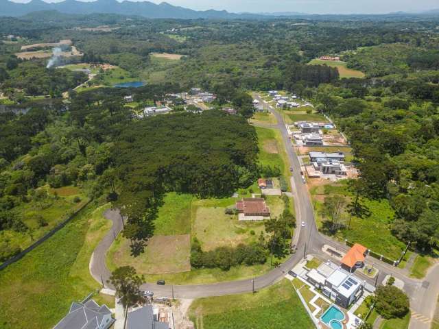 Terreno em condomínio fechado à venda na Rua Osmário de Oliveira Bastos, 1353, Vila Fuck, Piraquara, 1319 m2 por R$ 923.489