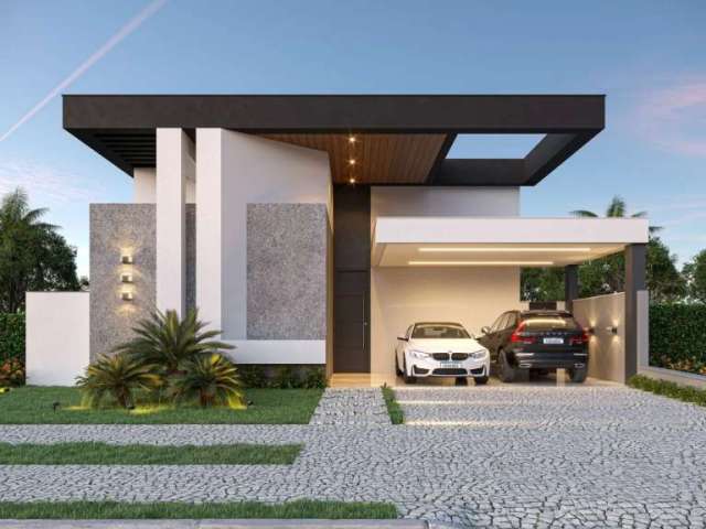 Casa térrea de 208m² com 04 suítes à venda em condomínio - Vila do Golfe