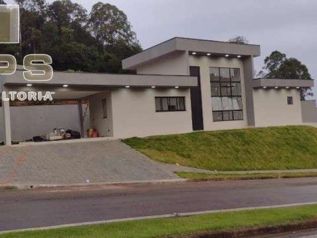 Casa em Condomínio Quintas da Boa Vista-Atibaia, excelente padrão, térrea, destaque do projeto pela modernidade de materiais.