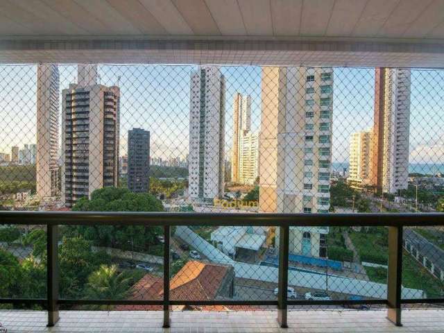 Apartamento com projetados de alto padrão com vista para mar e 02 varandas / sacada  no Altiplano - AP0670