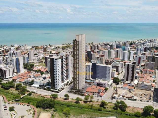 Apartamentos com varanda / sacada gourmet em frente ao Parque Linear Parahyba I a 520m da Praia do Bessa - AP0885