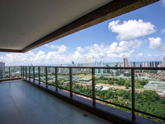 Apartamentos com varanda ampla /sacada e vista para o mar da praia de Manaíra no Bairro dos Estados - AP1107