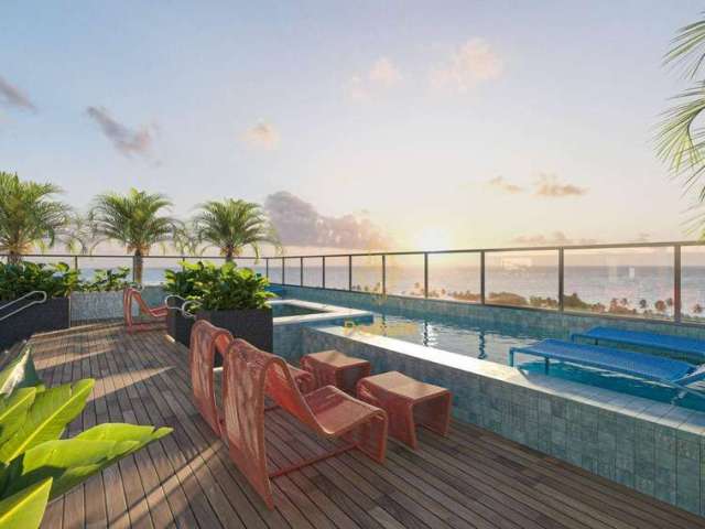 Apartamentos com varanda / sacada em Condomínio Club a 370m da praia em Ponta de Campina - AP1404