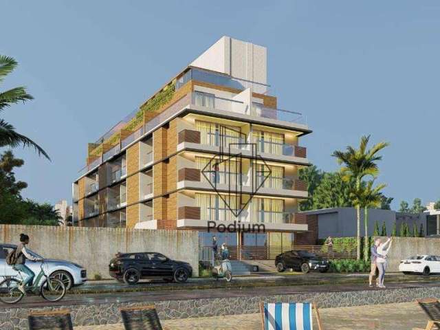 Flats Térreo com área privativa a beira mar da praia de Cabo Branco - FL0288