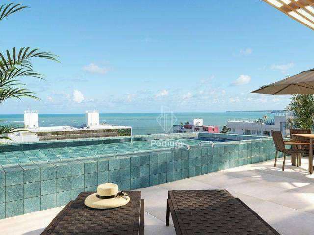 Flats com excelente localização nas proximidades de restaurantes e a 190m da praia Bessa no Jardim Oceania - FL0317