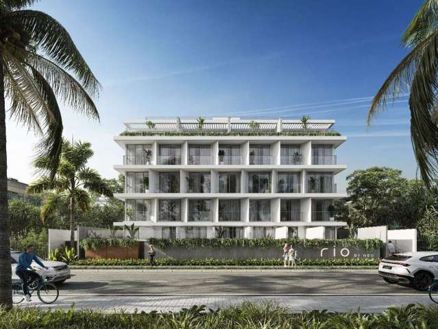 Flats com varanda/sacada a beira mar da praia de Intermares - FL0414