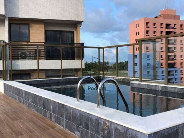 Apartamento mobiliado, decorado e equipado a 300 metros da praia de Ponta de Campina - AP2104