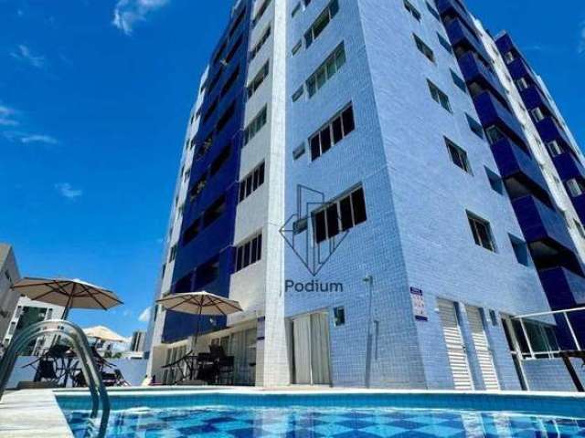 Apartamento com varanda / sacada  a 250m da praia do Bessa no Jardim Oceania- AP2116