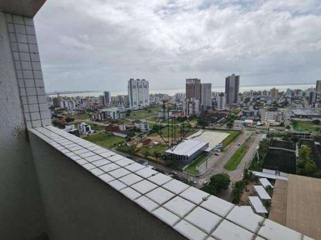 Apartamento com varanda /sacada e vista definitiva para o mar da praia do Bessa / Aeroclube - AP2321