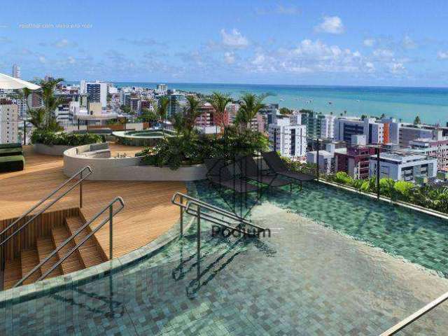 Flats em Condomínio Club a 340m da praia de Cabo Branco - FL0578