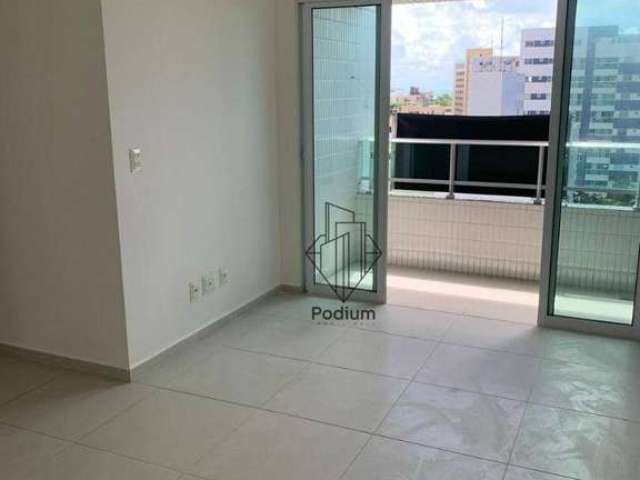 Apartamento com varanda / sacada com vista  para o mar da praia do Bessa - AP2426