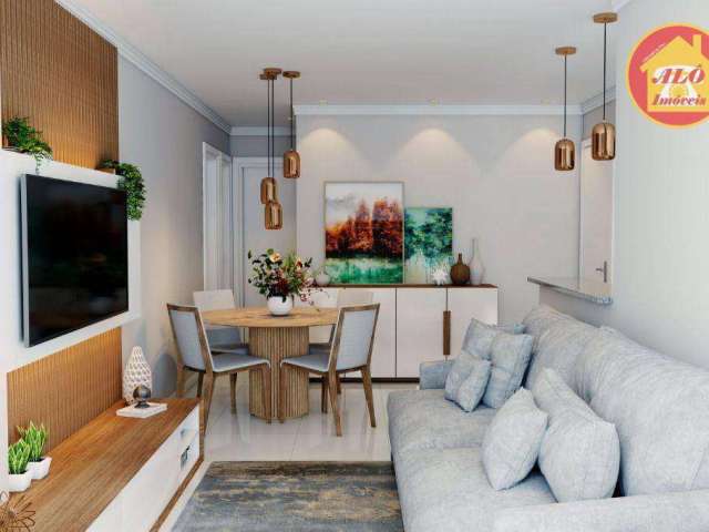 Apartamento com 2 dormitórios à venda, 75 m² por R$ 565.000,00 - Caiçara - Praia Grande/SP
