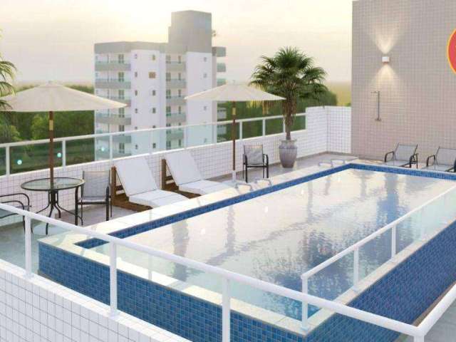 Apartamento com 1 quarto à venda, 40 m² por R$ 296.859 - Vila Guilhermina - Praia Grande/SP