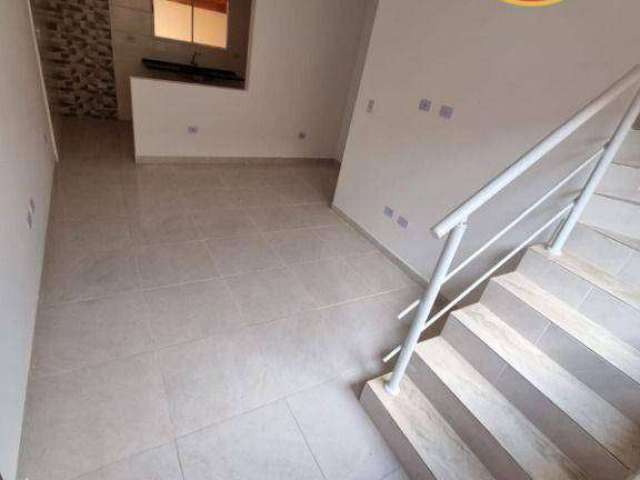 Sobrado com 2 quartos  à venda, 54 m² por R$ 225.000 - Ribeirópolis - Praia Grande/SP