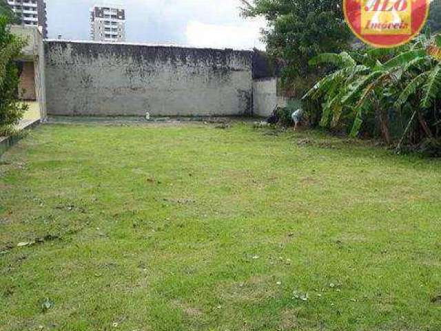 Terreno à venda, 360 m² por R$ 970.000,00 - Canto do Forte - Praia Grande/SP