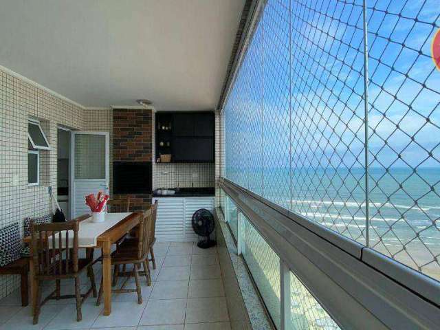 Apartamento vista mar com 2 quartos à venda, 84 m² por R$ 590.000 - Caiçara - Praia Grande/SP