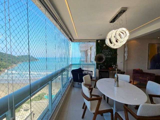 Apartamento mobiliado com 3 quartos à venda, 148 m² por R$ 2.300.000 - Canto do Forte - Praia Grande/SP