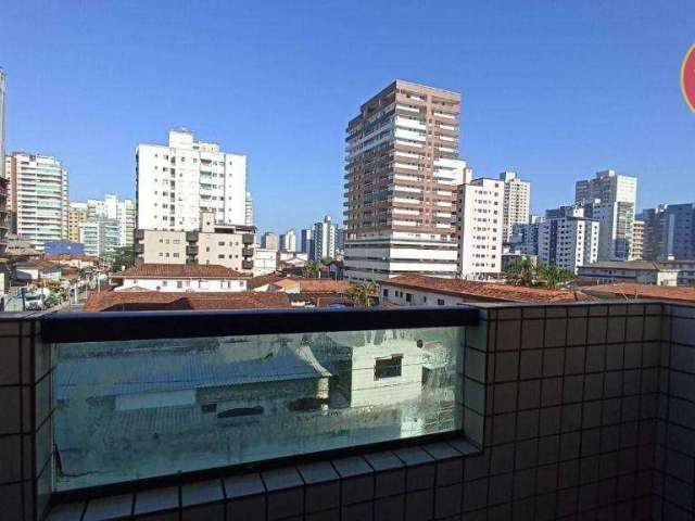 Apartamento com 1 quarto à venda, 50 m² por R$ 210.000 - Vila Guilhermina - Praia Grande/SP