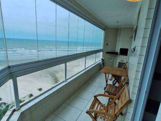 Apartamento frente mar com 1 quarto à venda, 55 m² por R$ 465.000 - Maracanã - Praia Grande/SP