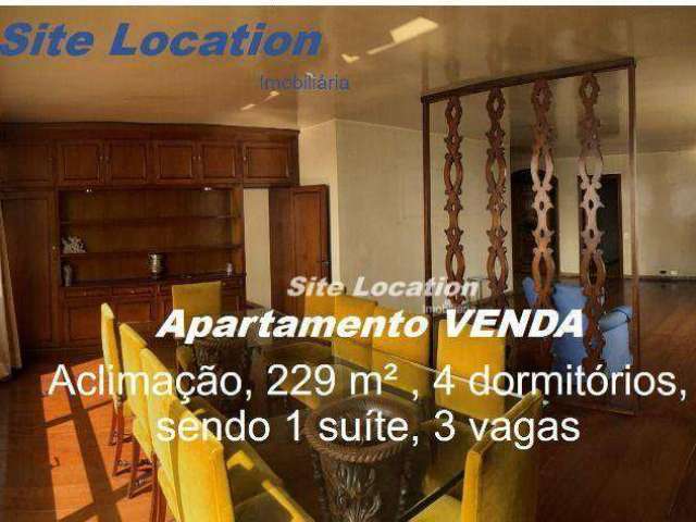 108625 Apartamento com 4 dormitórios à venda, 229 m² por R$ 1.580.000 - Aclimação - São Paulo/SP