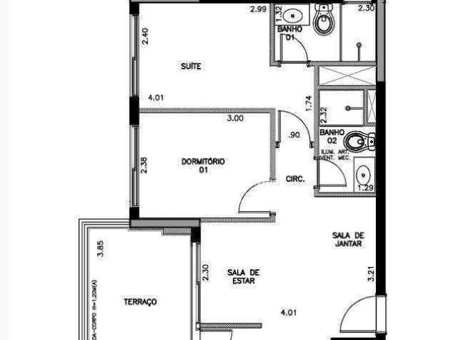 112967 Apartamento com 2 dormitórios à venda, 56 m² por R$ 800.000 - Brooklin - São Paulo/SP