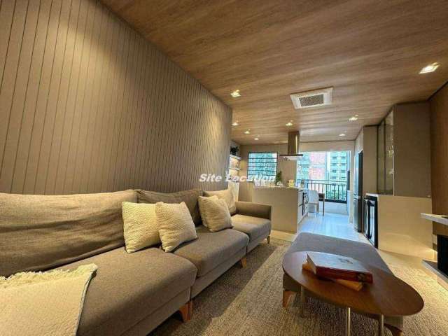 114633 Apartamento com 2 dormitórios MOBILIADO varanda gourmet - Campo Belo - São Paulo/SP