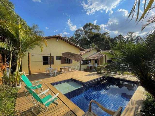 Cond. Villas do Sol Fazendinha 4d/1ste. Semitérrea, lareira, piscina e gazebo! Granja Viana