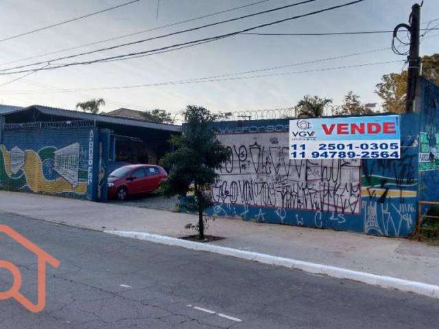 Terreno à venda, 1300 m² por R$ 4.300.000,00 - Cidade Dutra - São Paulo/SP