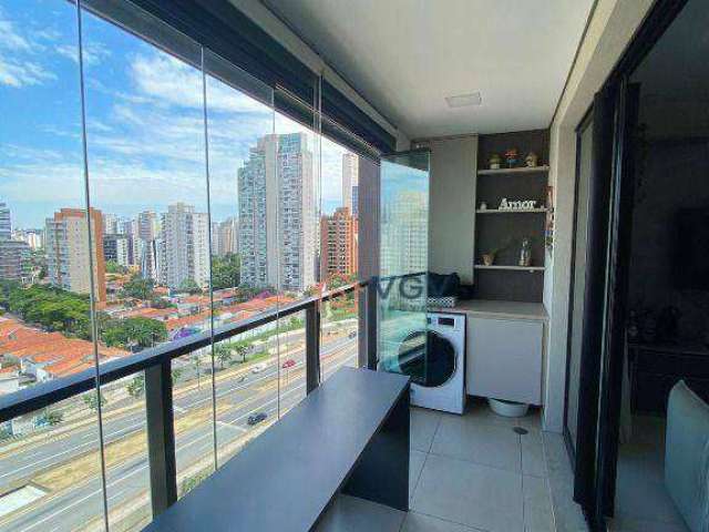 Apartamento com 1 dormitório à venda, 30 m² por R$ 660.000,00 - Campo Belo - São Paulo/SP