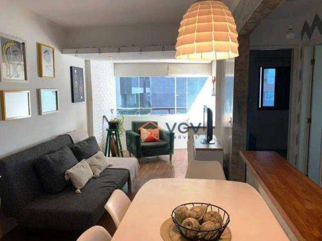 Apartamento com 2 dormitórios à venda, 55 m² por R$ 870.000,00 - Indianópolis - São Paulo/SP