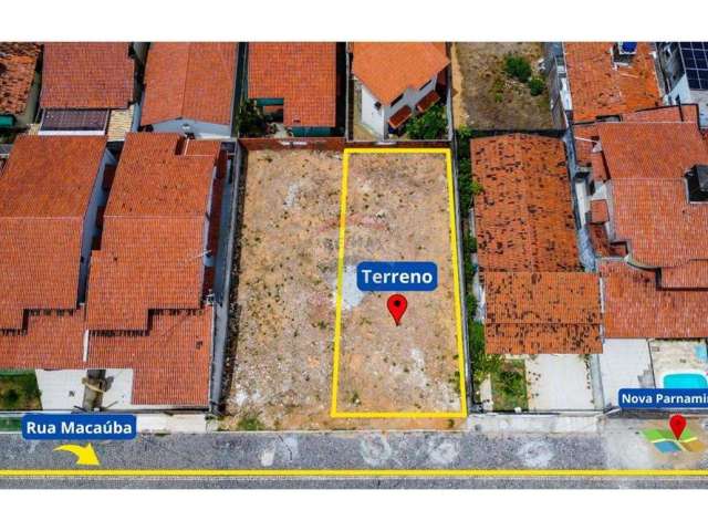 vendo este Terreno financiável em Nova Parnamirim com 250m²