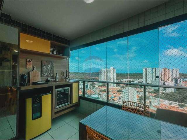 Lindo apartamento no 15* andar 109m2 3/4 2 suítes no Residencial Maria Bernadete em Capim Macio