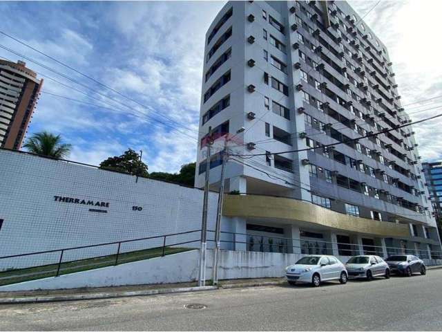 Apartamento para alugar de 2/4, mobiliado e com Vista Mar, no Condomínio Therramare, Ponta Negra - Natal/RN